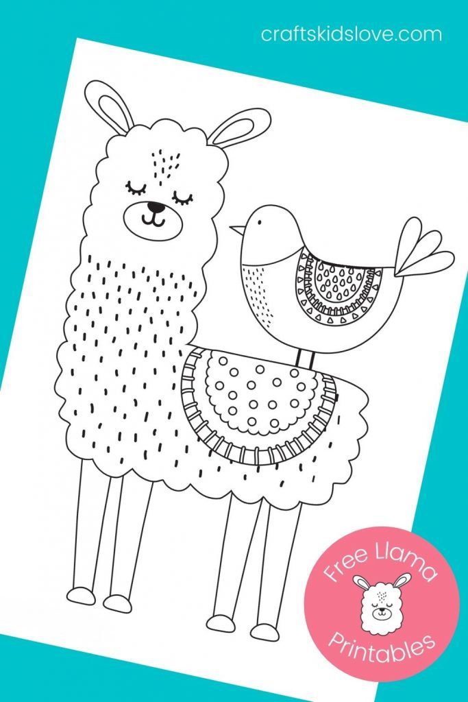 llama llama coloring pages