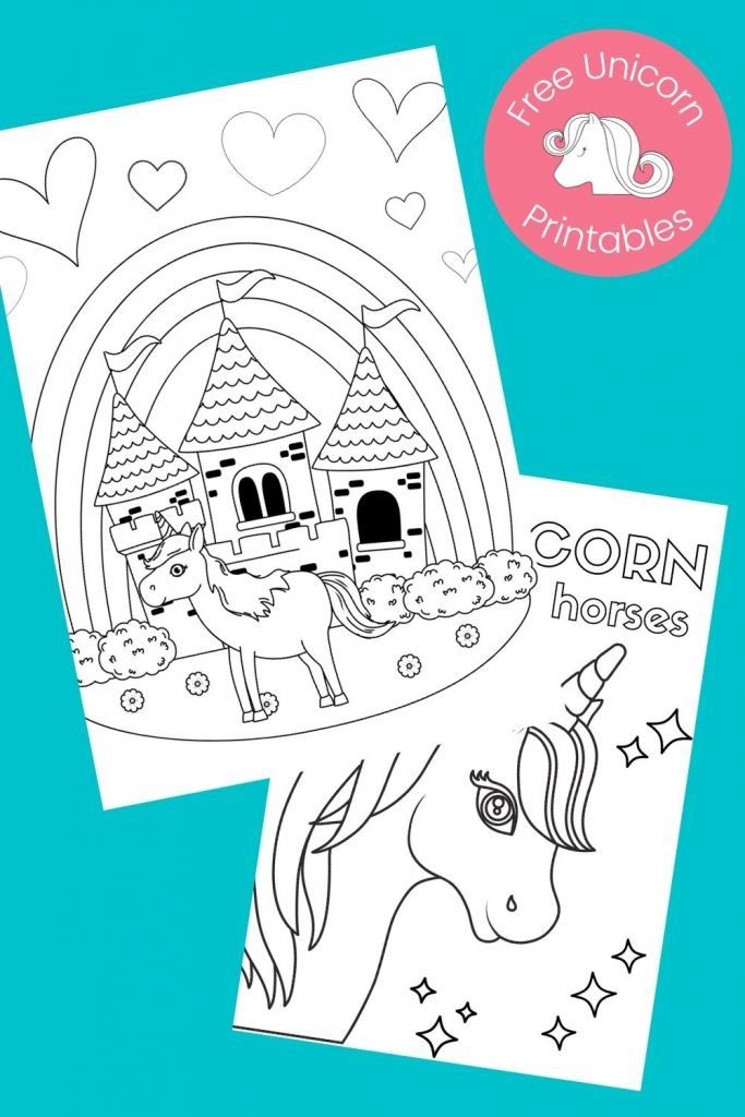 Free printable unicorn coloring pages