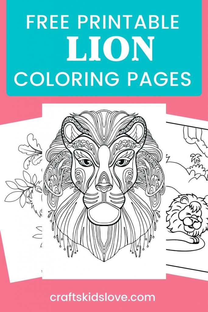Lion Free Printable Templates Coloring Pages Firstpalette Com Lion To 