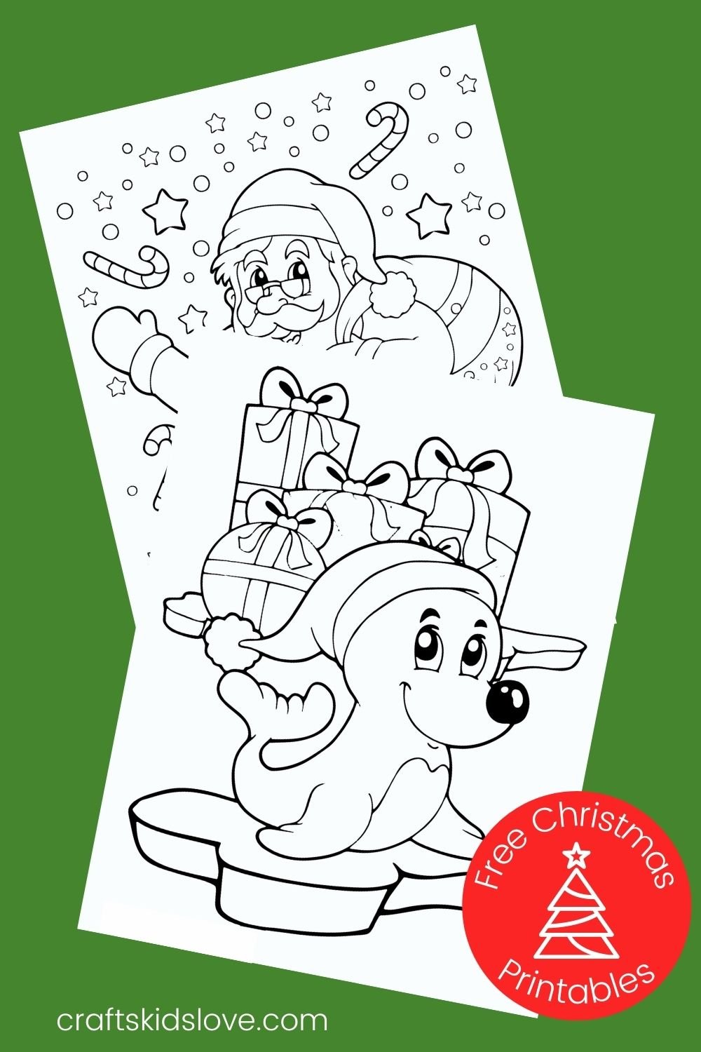 Christmas Craft Coloring Pages