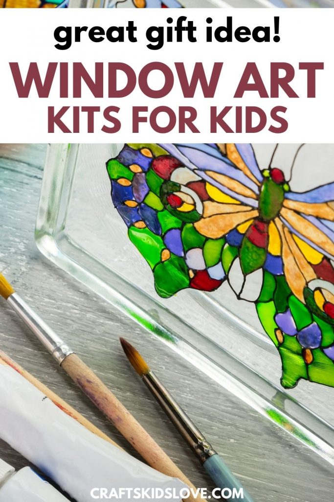 glass painting for kids - window art kits make great gifts