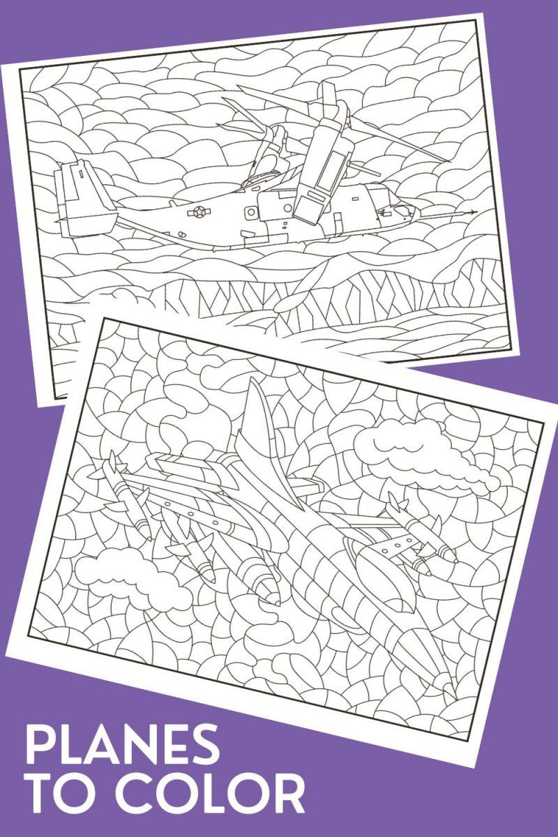 Plane Coloring Pages - Crafts Kids Love